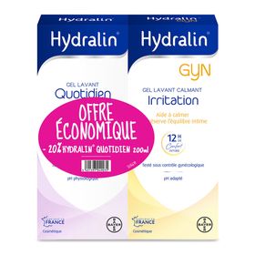 HydralinGyn® et Hydralin® Quotidien Gel Lavant Equilibre Intime