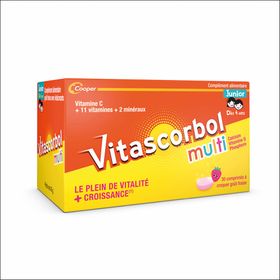 VITASCORBOLMULTI JUNIOR - Nahrungsergänzungsmittel Vitamin C für Kinder- 30 Tabletten