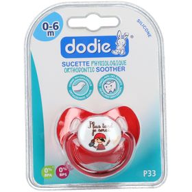 dodie® Physiologischer Silikonschnuller 0 bis 6 Monate (Farbe nicht wählbar)