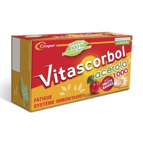 VITASCORBOL - Nahrungsergänzungsmittel auf Basis von Vitamin C - Acerola - 100% Natürlich - Müdigkeit und Immunsystem - 30-Tage-Programm