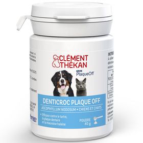 Clément Thékan Chien et Chat Poudre Orale Dentifrice 40g