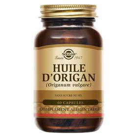 Solgar Huile d'Origan - Défenses Immunitaires - Digestion - 60 softgels