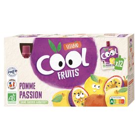 Vitabio COOL FRUITS POMME DE FRANCE PASSION +3 ans 12x90g
