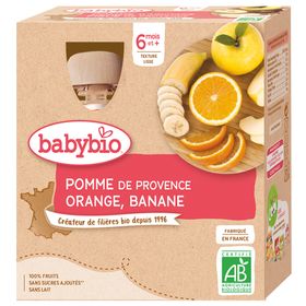 Babybio POMME DE PROVENCE ORANGE BANANE ab 6 Monate