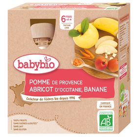 Babybio POMME & ABRICOT D'OCCITANIE BANANE 6 Monate