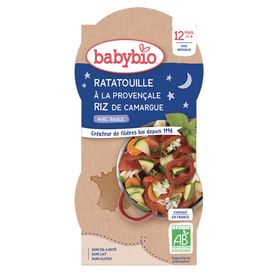 Babybio RATATOUILLE À LA PROVENÇALE RIZ DE CAMARGUE BASILIC ab 12 Monate