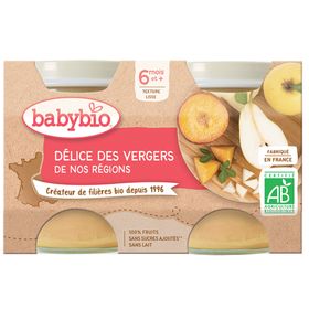 Babybio DÉLICE DES VERGERS DE NOS RÉGIONS dès 4 mois