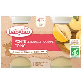 Babybio POMME DE NOUVELLE-AQUITAINE COING DE PROVENCE ab 4 Monate