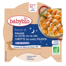 Babybio DOUCEUR DE PANAIS DU CENTRE-VAL DE LOIRE CAROTTE DES LANDES POLENTA À LA CIBOULETTE dès 12 mois