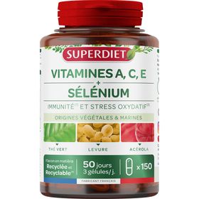 SUPER DIET Complexe Vitamines A, C, E et Sélénium
