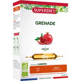 SUPERDIET Granatapfel Bio - 20 Ampullen à 10 ml