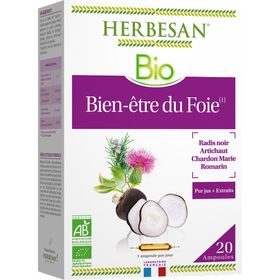 Herbesan Bio Bien-être du Foie Radis Noir Artichaut Romarin