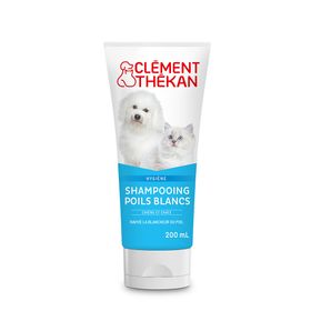 Clement Thekan Shampooing Poils Blancs Chien Chat 200ml