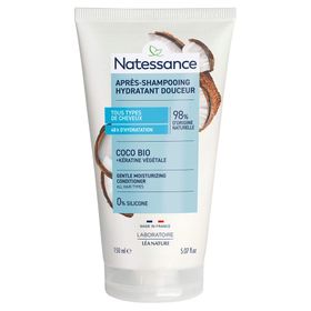 Natessance Après-Shampooing Coco et Kératine Végétale Tous Types de Cheveux