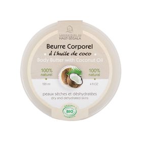 Laboratoire du Haut-Ségala Beurre Corporel à l'Huile de Coco Bio
