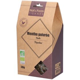 Nat&Form Tisane Menthe poivrée bio
