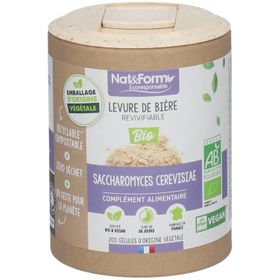 Nat & Form Ecocert® Wiederbelebbare Bierhefe Bio