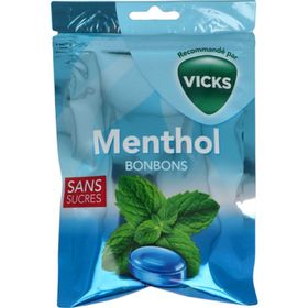 Vicks Bonbons Menthol Sans Sucres
