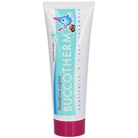 Buccotherm Kinder Zahnpasta mit Thermalwasser Geschmack Rote Früchte Bio