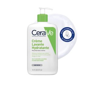 Crème Lavante Hydratante visage et corps pour les peaux sèches à très sèches 473 ml