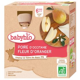 Babybio POIRE DE PROVENCE FLEUR D'ORANGER