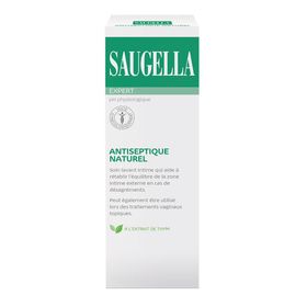 Saugella - Antiseptique Naturel - Soin lavant pour rétablir l’équilibre de la zone intime - à base d'extrait de thym - Apaise les irritations et les démangeaisons intimes - Flacon 250 ml