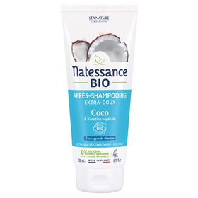 Natessance Après-Shampooing Douceur Coco Bio et Kératine Végétale