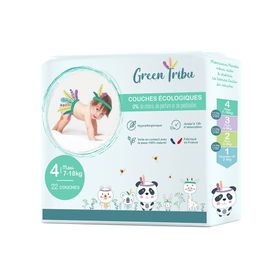 GREEN TRIBU Öko-Babywindeln Maxi Größe 4