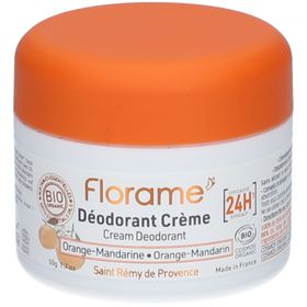 Florame Deodorant Creme Orange Mandarine Bio 24H