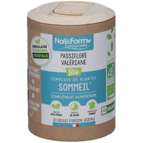 Nat&Form Passiflore Valériane Bio en gélules
