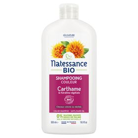 Natessance Shampooing Couleur Bio Carthame et Kératine Végétale Cheveux Colorés