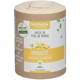 Nat & Form Ecocert® Huile de foie de morue
