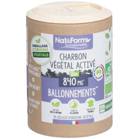 Nat&Form Charbon végétal activé en gélules