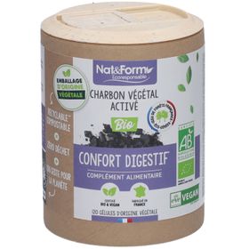 Nat&Form Aktivierte Pflanzenkohle in Kapseln