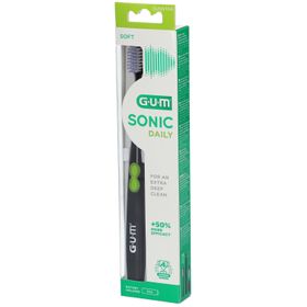 GUM® SONIC DAILY BLACK 4100 Batteriebetriebene elektrische Zahnbürste