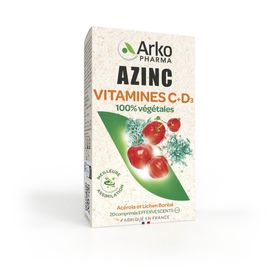 Arkopharma AZINC® Vitamines C + D 100% végétales