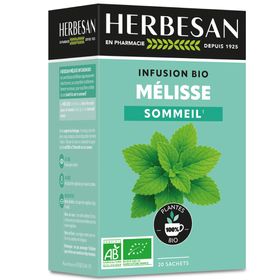Herbesan Bio Mélisse Infusion Sommeil Serein