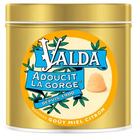 Valda Gommes Miel Citron Adoucit La Gorge 140g