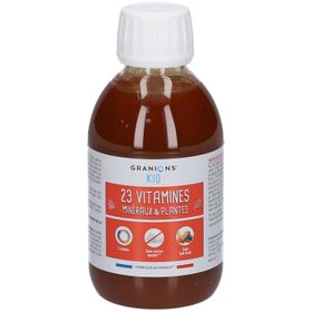 GRANIONS® Kid 23 Vitamine - Aux Plantes Goût Tutti frutti