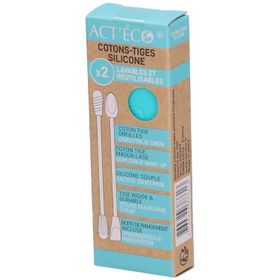 ACT'ECO DBL COTON TIGE SILIC TURQ