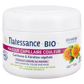 Natessance Masque Cheveux Colorés Chardon-Marie et Kératine Végétale Bio