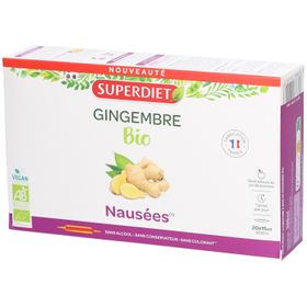 Superdiet Bio-Ingwer gegen Übelkeit