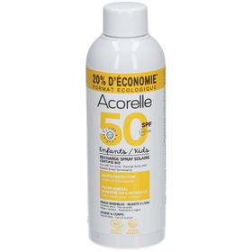 Acorelle® Öko-Nachfüllpackung Sonnenspray Kinder LSF 50 Bio