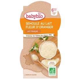 Babybio SEMOULE AU LAIT FLEUR D'ORANGER ab 6 Monate