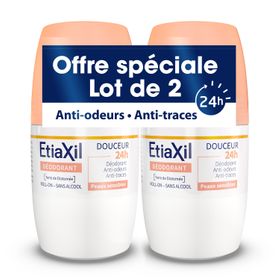 ETIAXIL - Deodorant - Geringe Transpiration - Achseln - 24h - Roll On - Made in France