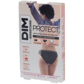 DIM Protect Waschbarer Menstruations-Slip - Slip - Bio-Baumwolle - Mittlerer Fluss - 44/46