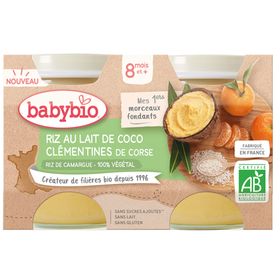 Babybio KOSKO-MILCHREIS KORSIKANISCHE KLEMMENTINEN ab 8 Monaten