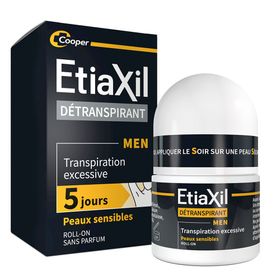ETIAXIL - Déodorant Détranspirant - Traitement Transpiration Excessive - Aisselles - HOMME - Peaux Sensibles - 15 ml