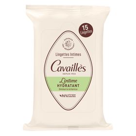 Cavaillès Feuchtigkeitsspendende Intimpflegetücher