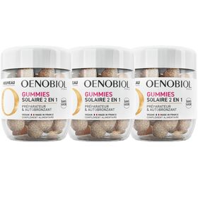 OENOBIOL Gummies Sonnenschutz 2 in 1 Präparator & Selbstbräuner